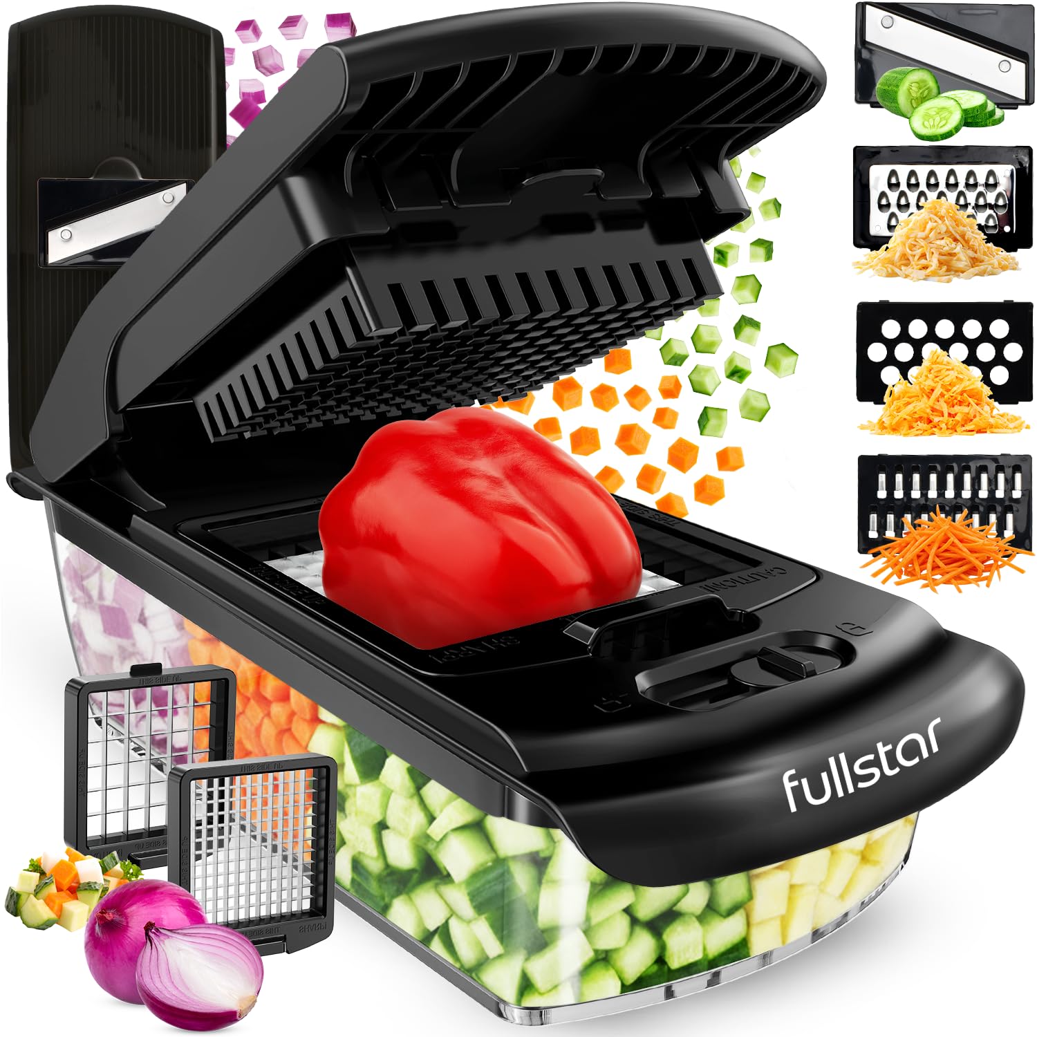 Pro Vegetable Chopper & Spiralizer with Container