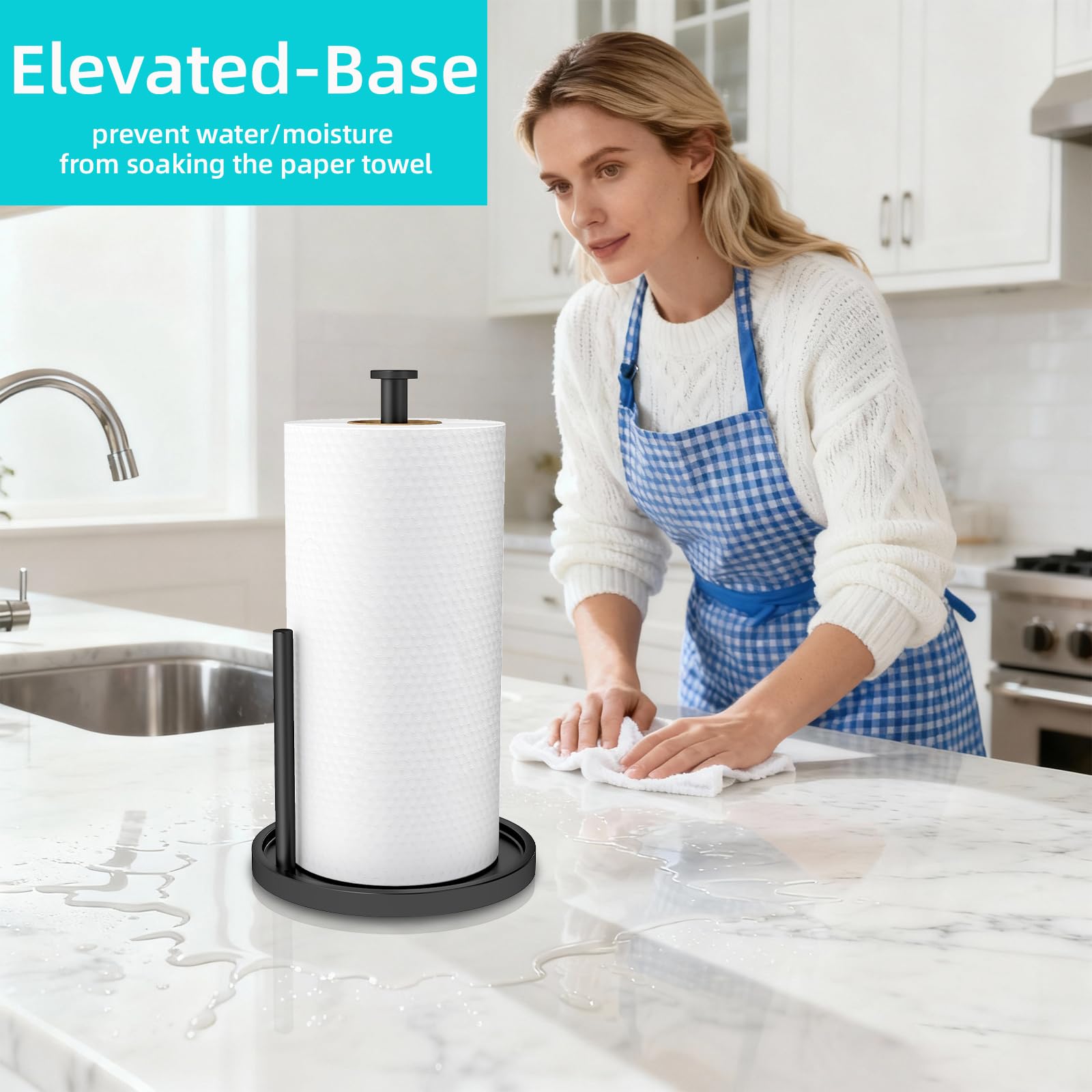Countertop Paper Towel Holder — Weighted Base
