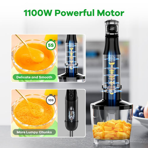 5-in-1 Immersion Hand Blender Set, 1100W