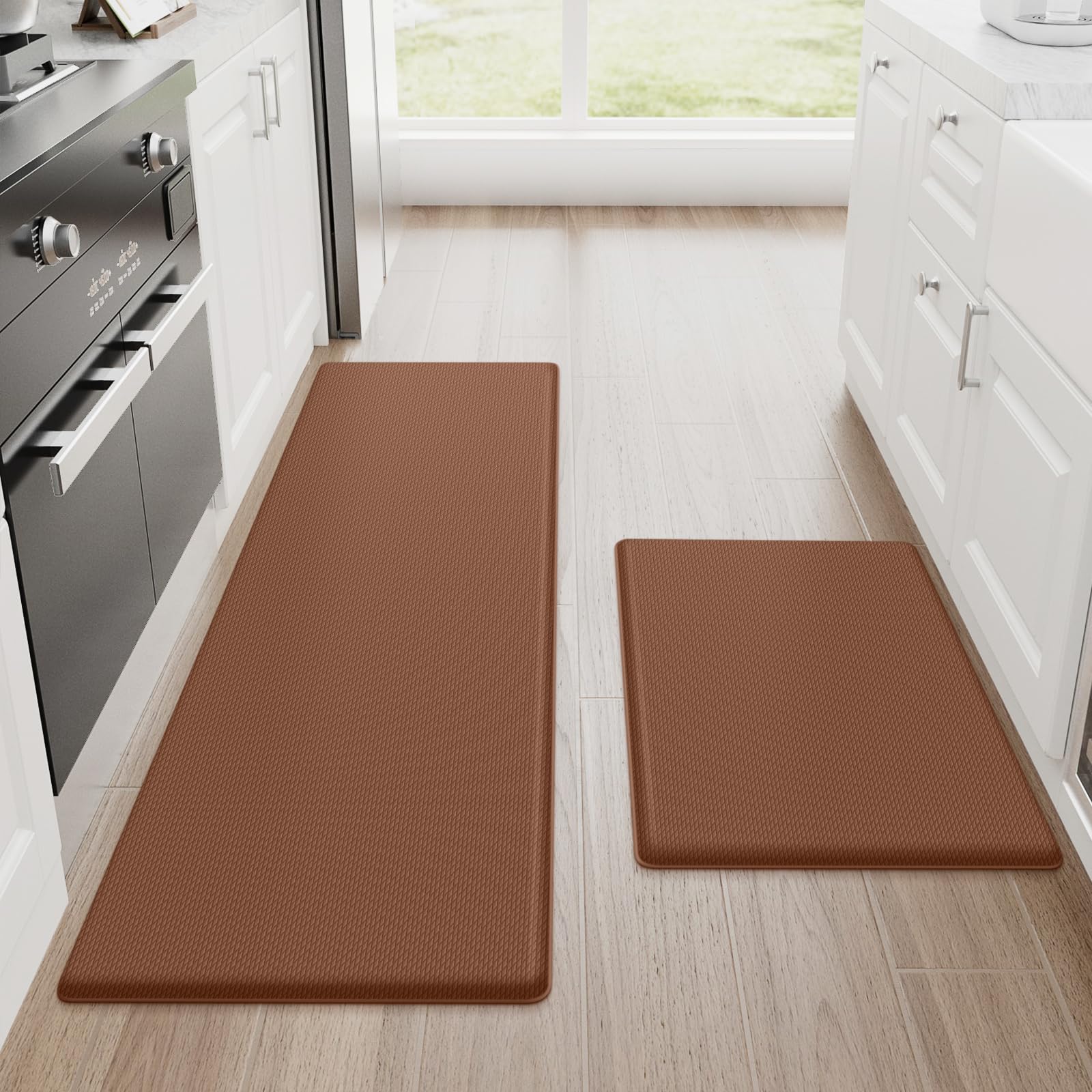 Cushioned Anti-Fatigue Kitchen Mats — Set of 2
