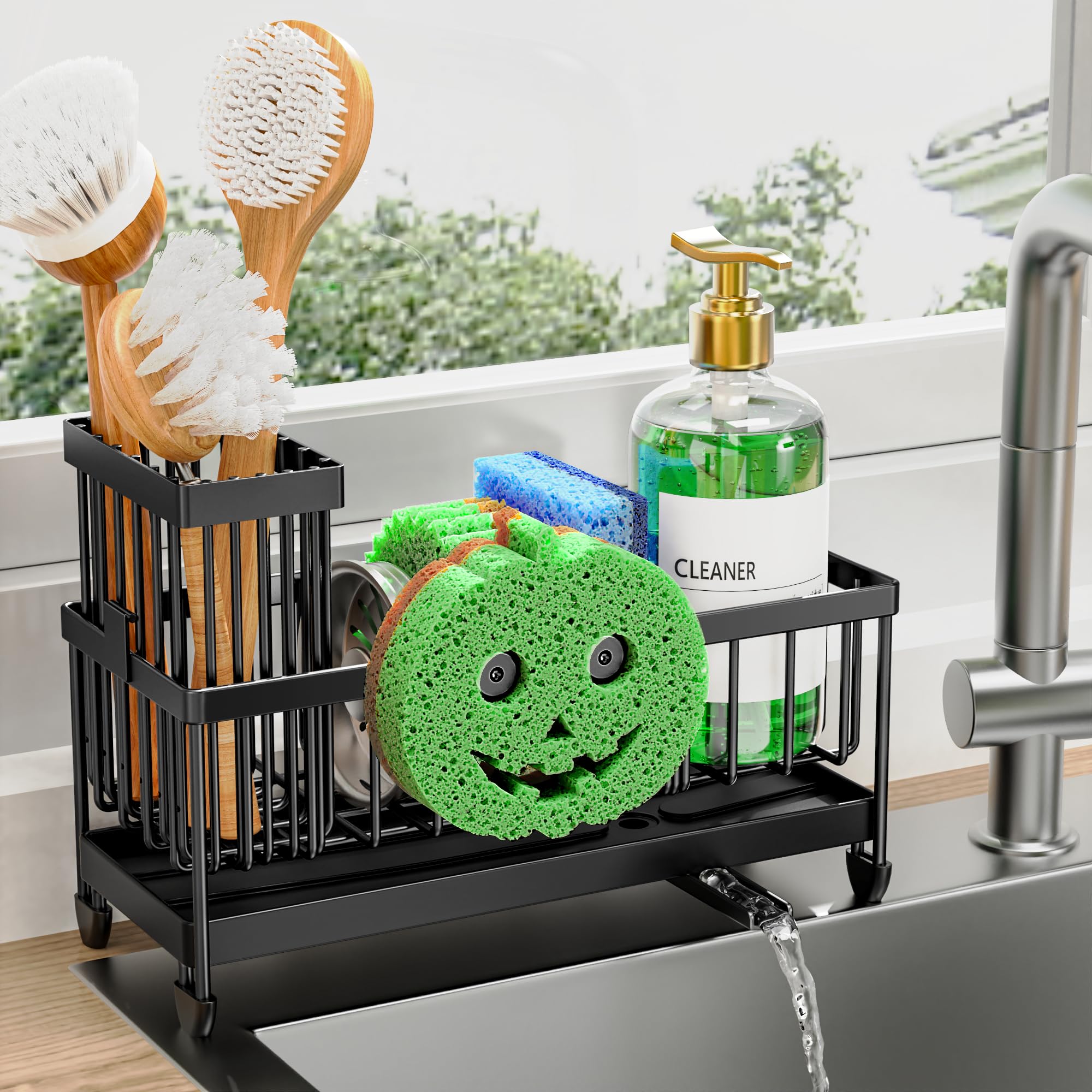 Stainless Steel Sink Caddy & Sponge Holder