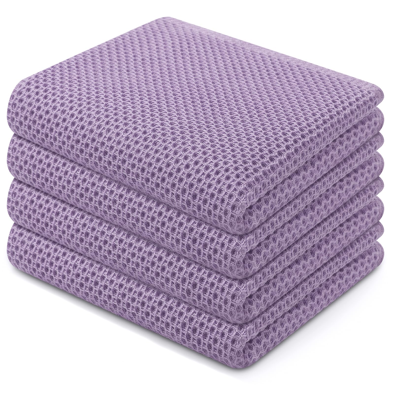 Waffle Weave Cotton Dish Cloths — 6 Pack