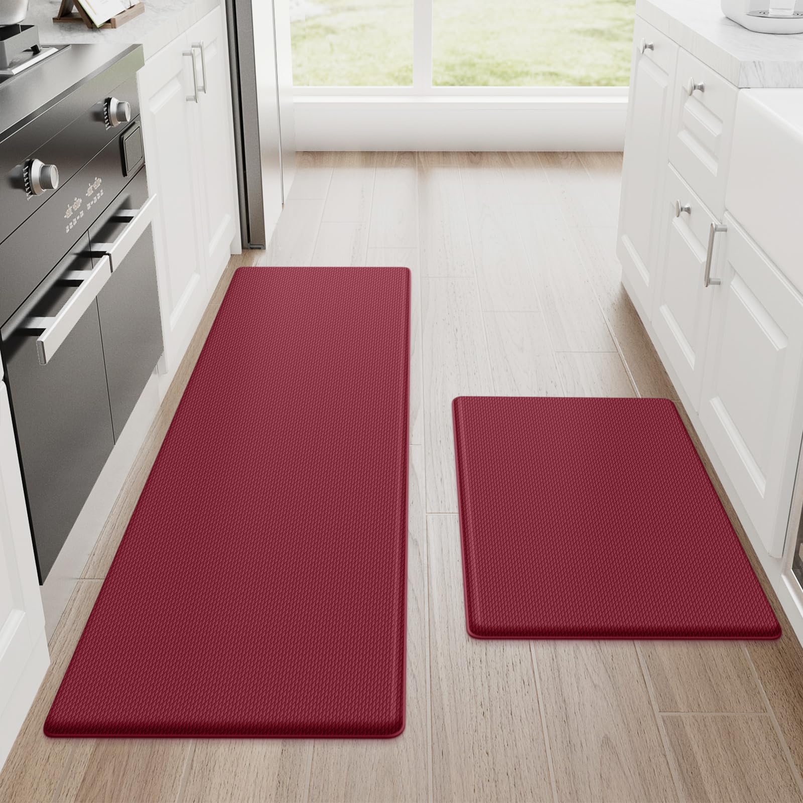 Cushioned Anti-Fatigue Kitchen Mats — Set of 2