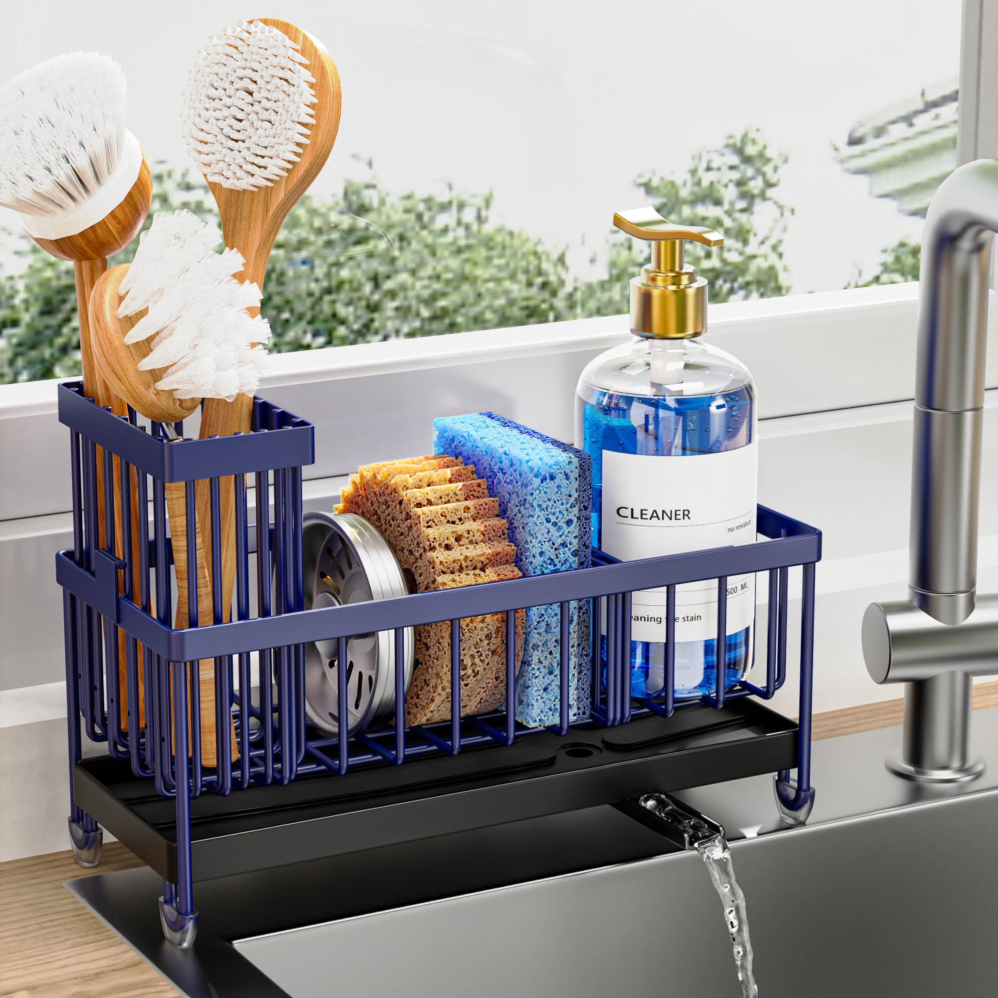Stainless Steel Sink Caddy & Sponge Holder
