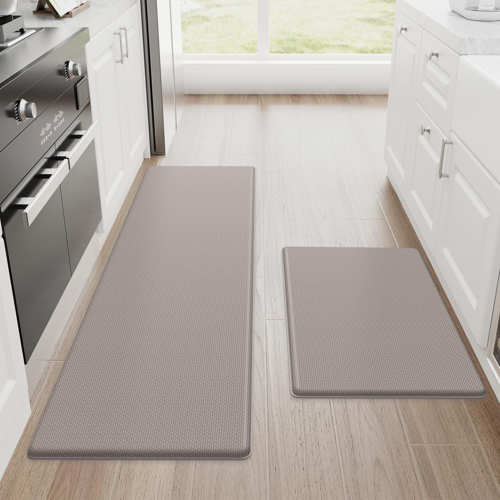 Cushioned Anti-Fatigue Kitchen Mats — Set of 2