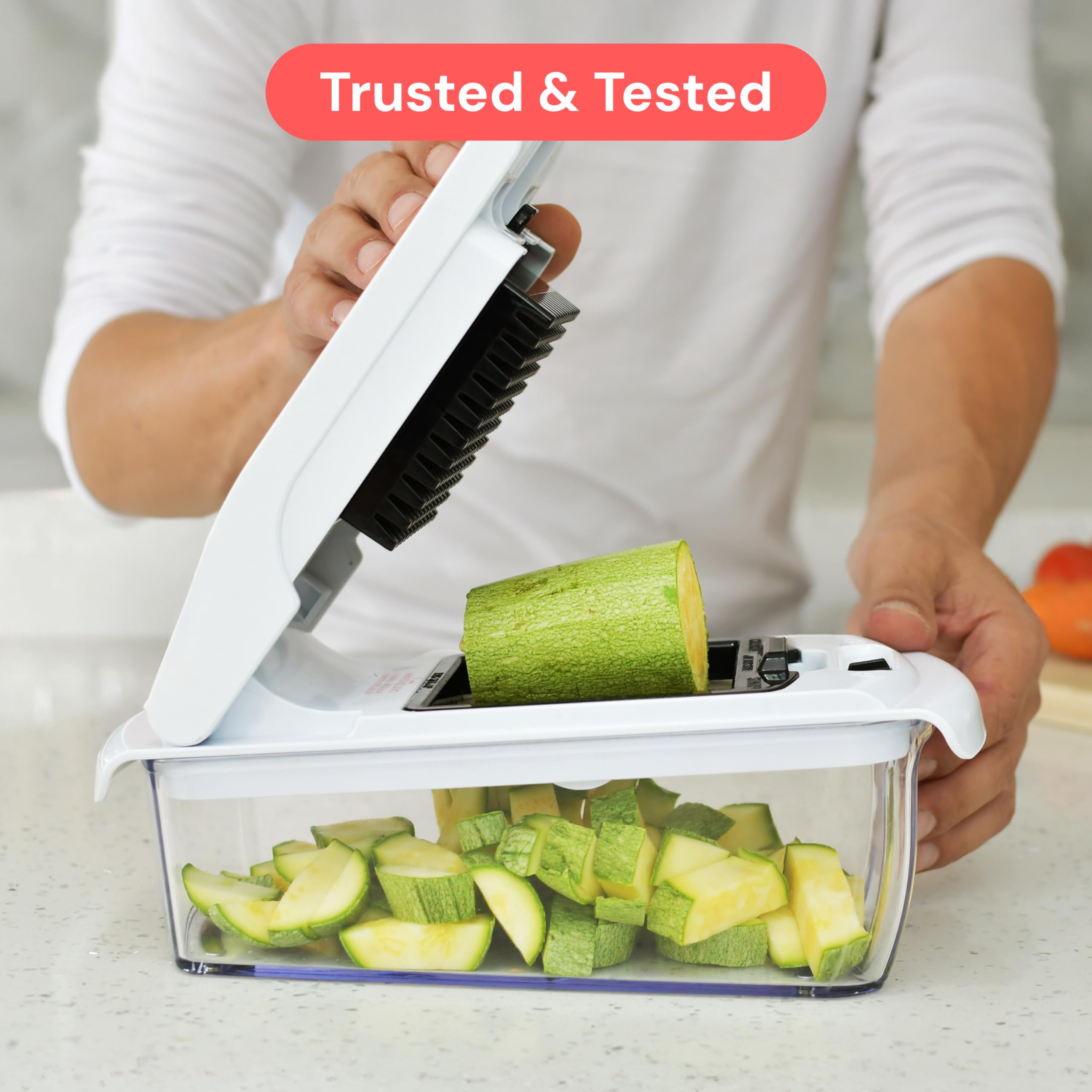 Pro Vegetable Chopper & Spiralizer with Container