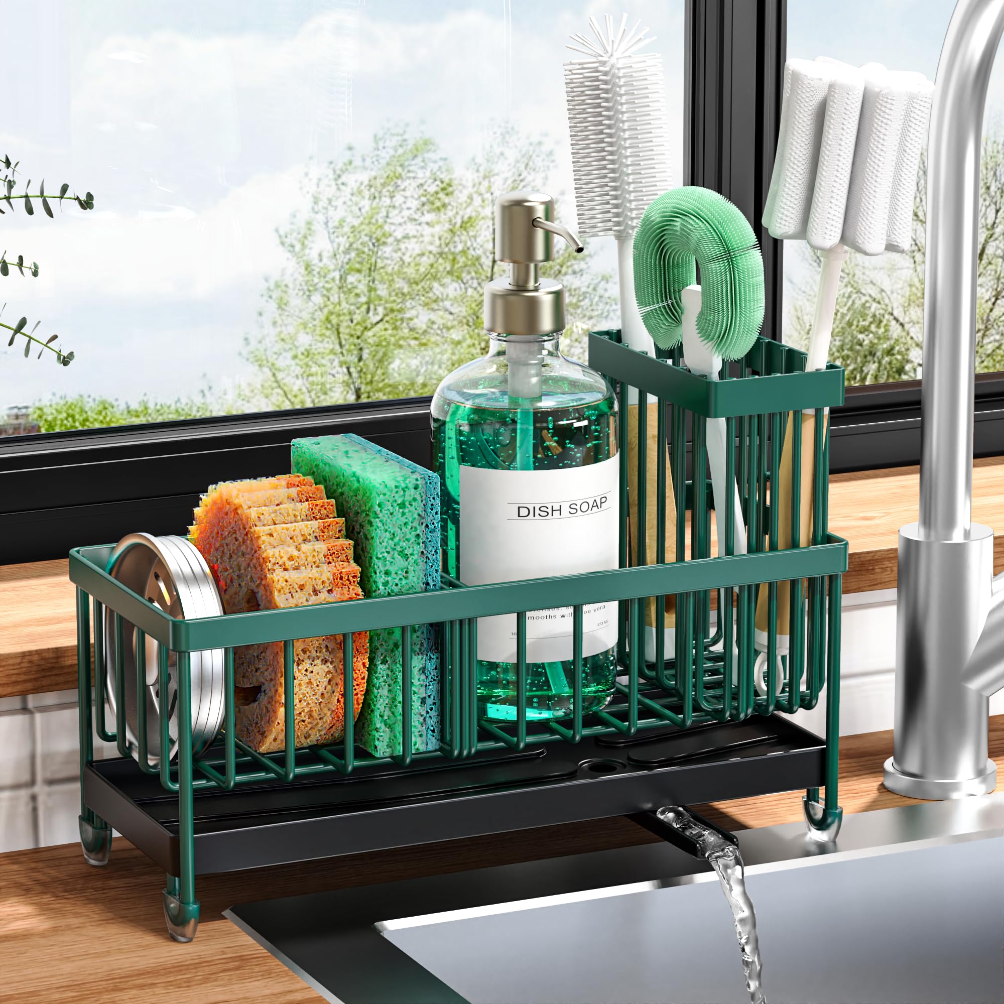 Stainless Steel Sink Caddy & Sponge Holder