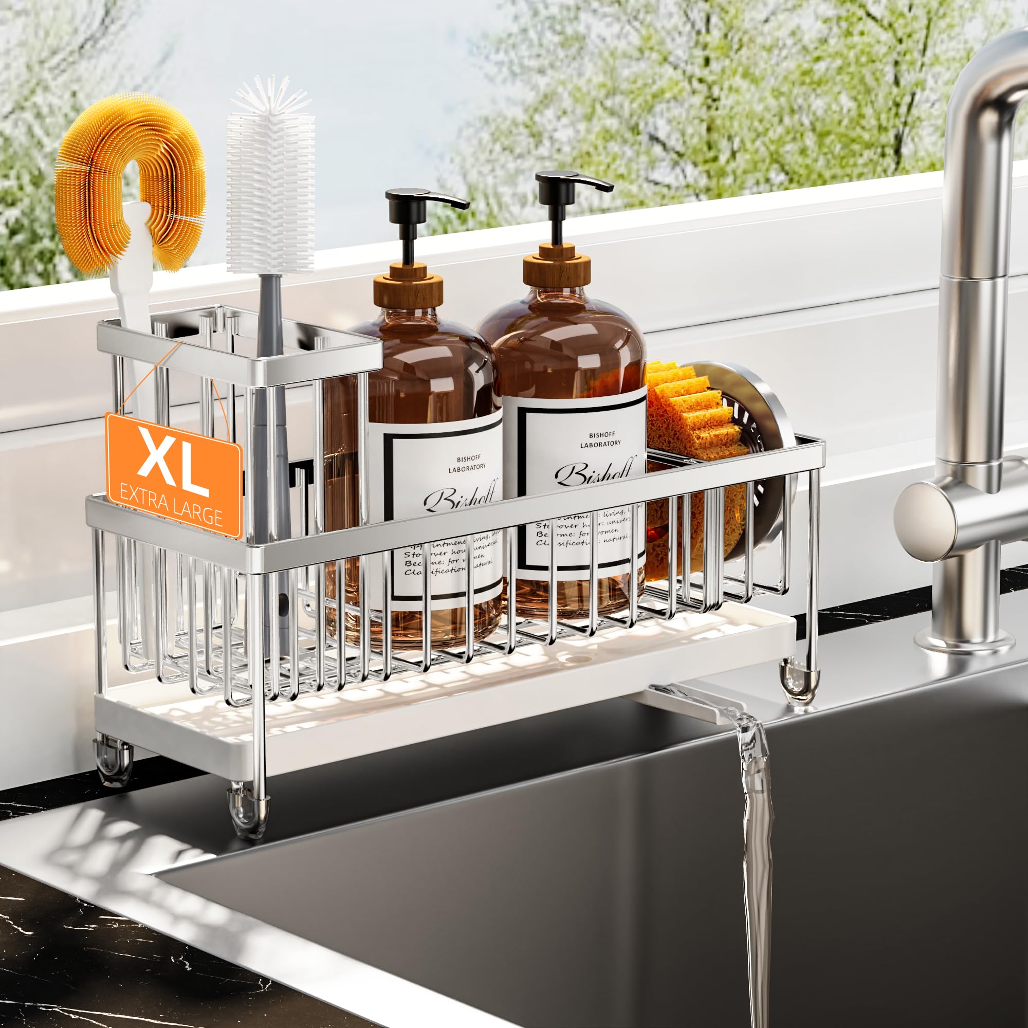 Stainless Steel Sink Caddy & Sponge Holder