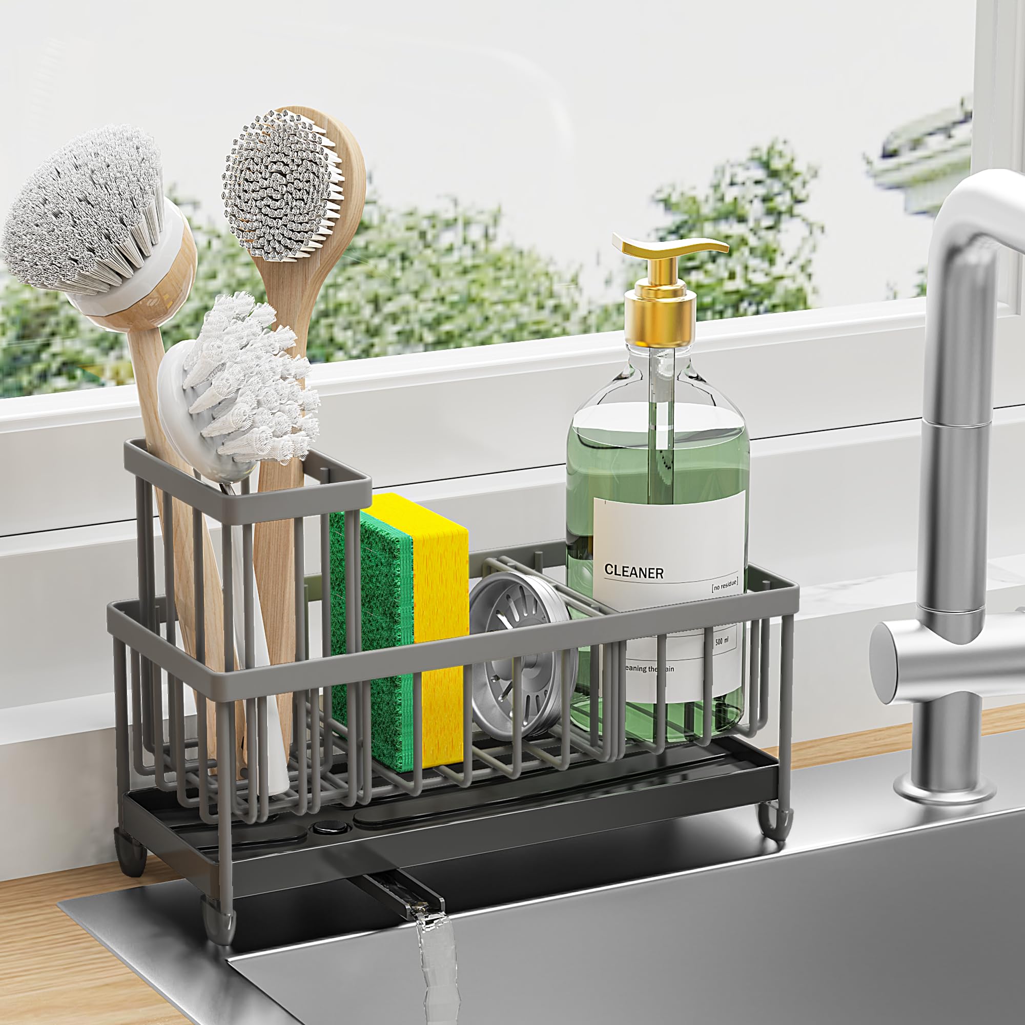 Stainless Steel Sink Caddy & Sponge Holder