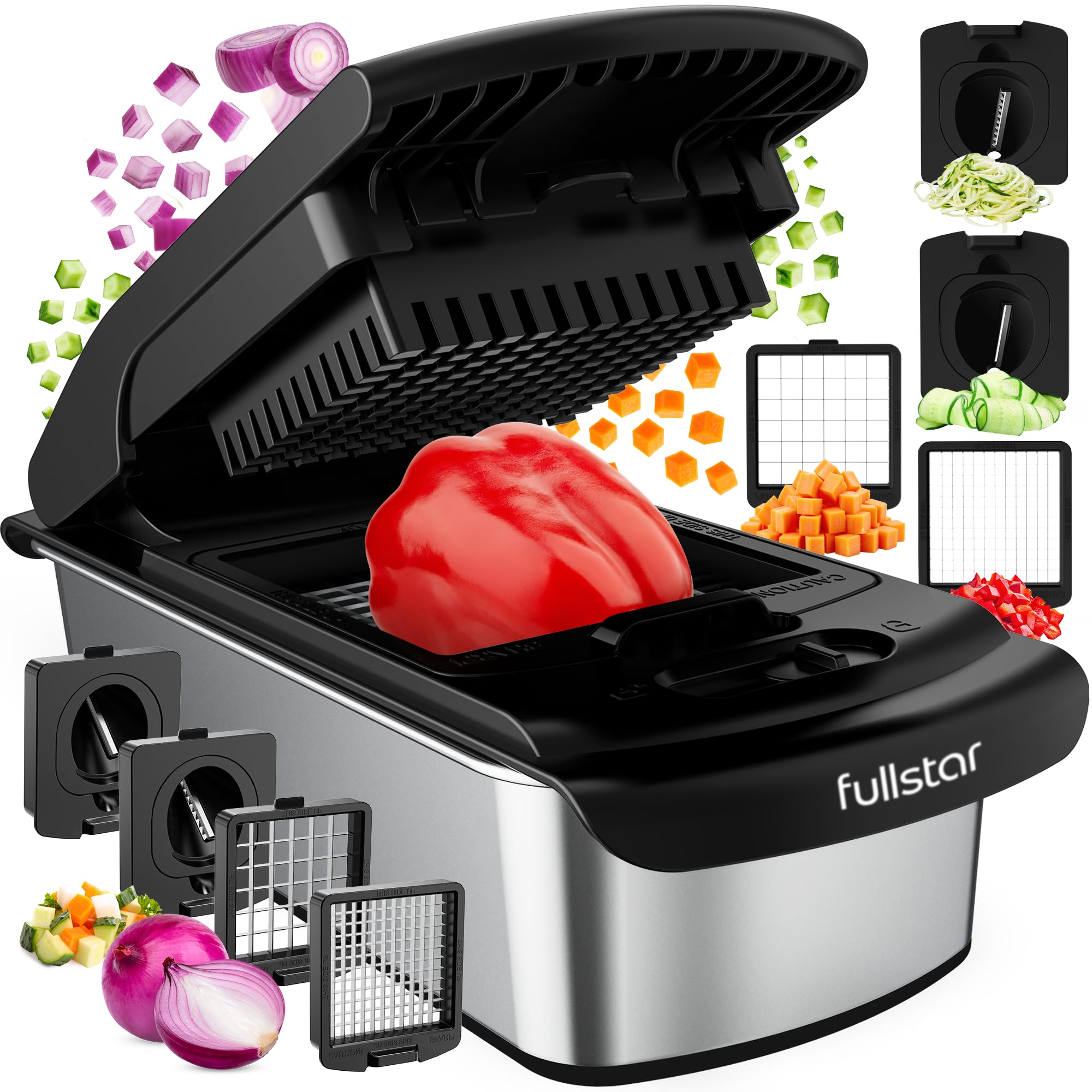 Pro Vegetable Chopper & Spiralizer with Container