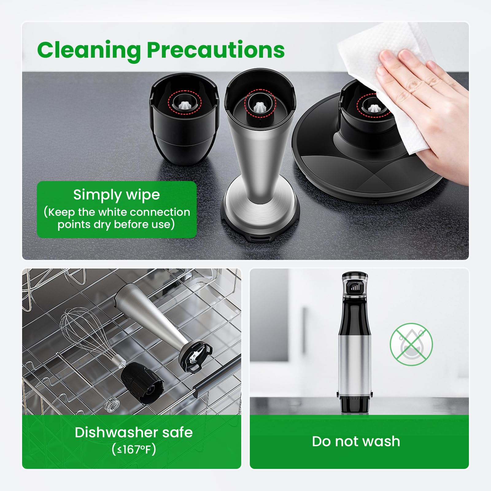 5-in-1 Immersion Hand Blender Set, 1100W