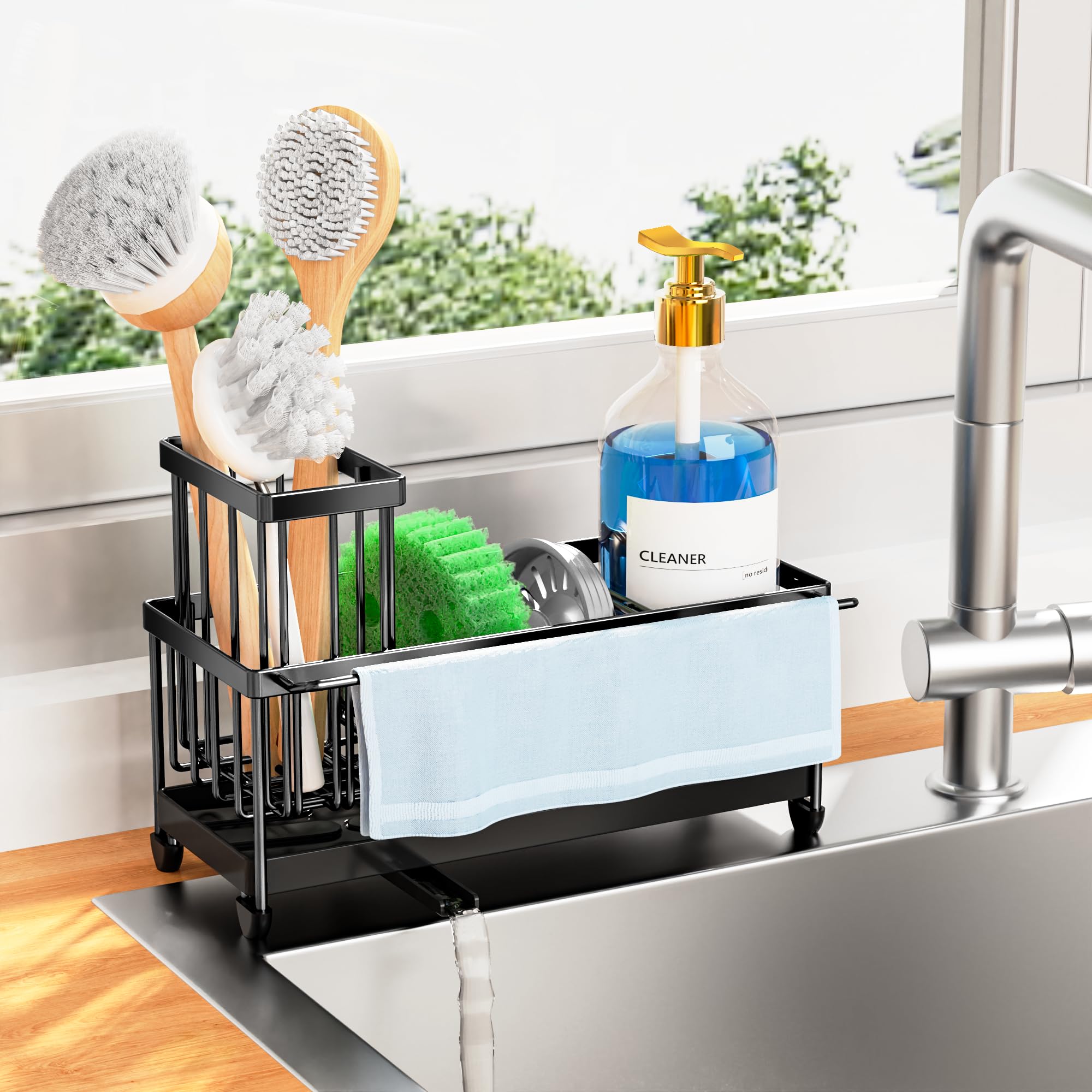 Stainless Steel Sink Caddy & Sponge Holder