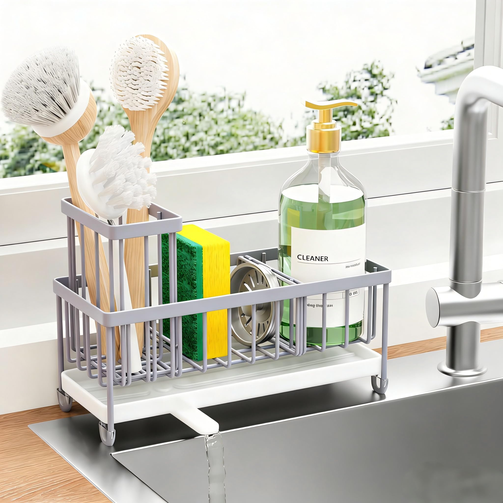 Stainless Steel Sink Caddy & Sponge Holder
