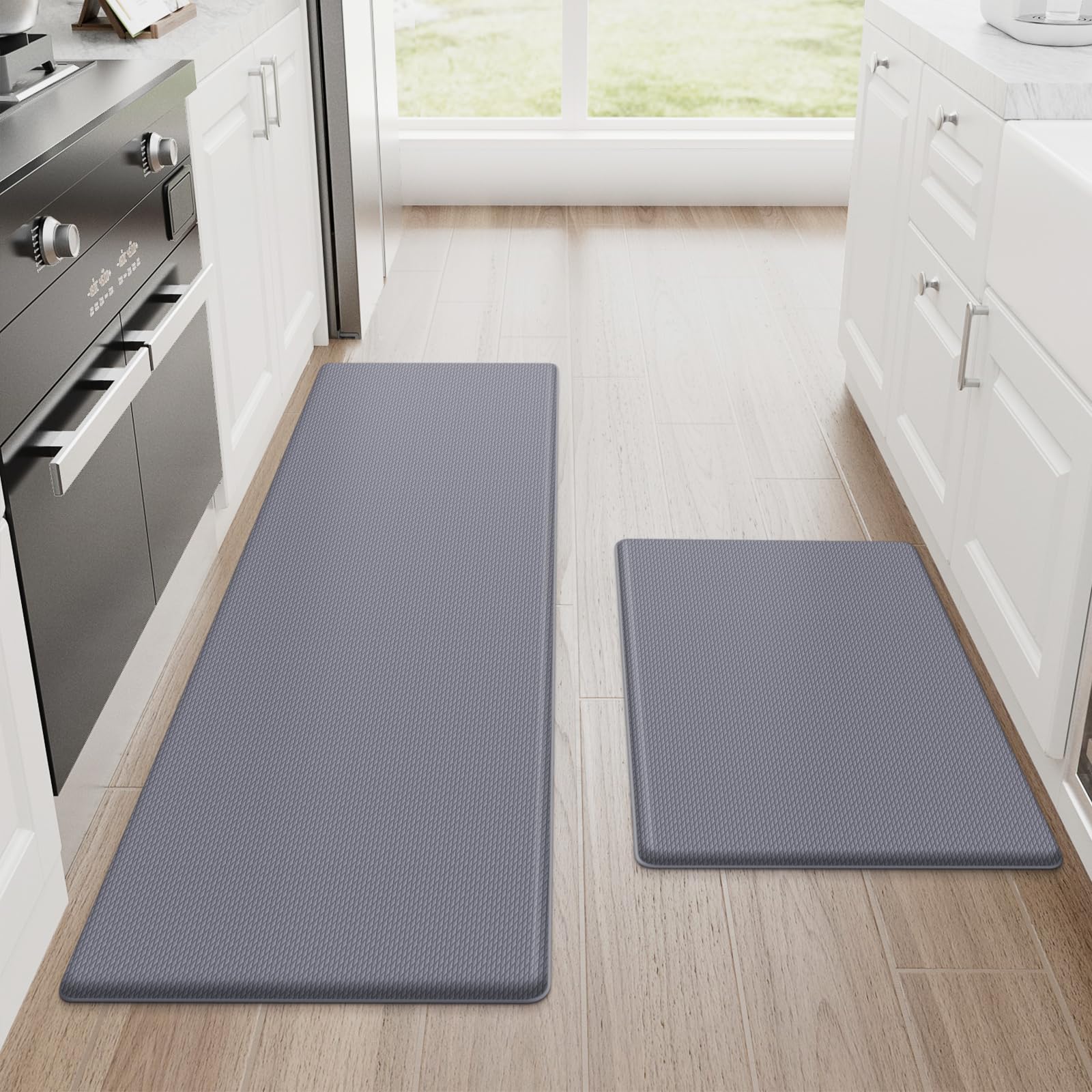 Cushioned Anti-Fatigue Kitchen Mats — Set of 2