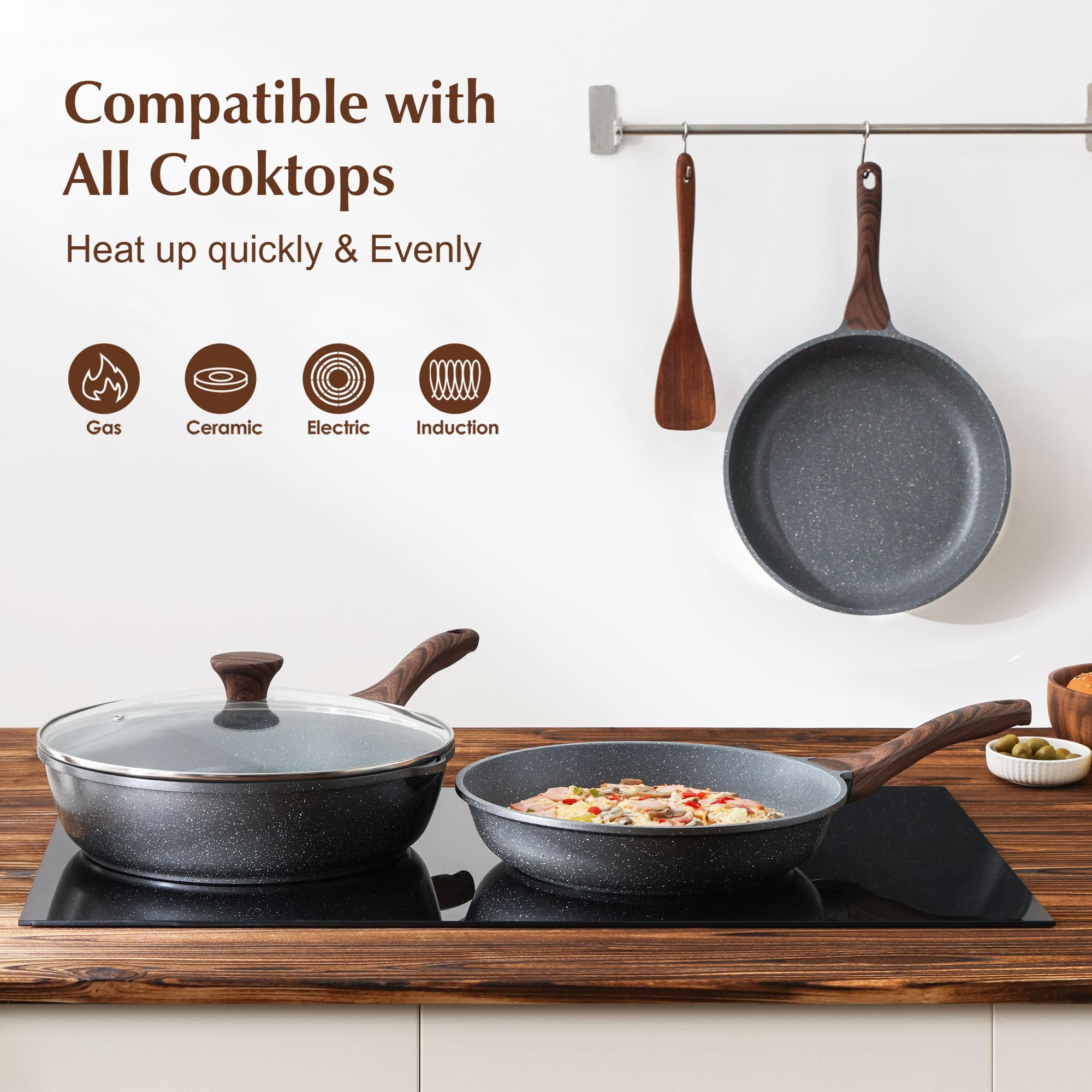 Nonstick Granite Frying Pan Skillet