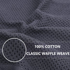 Waffle Weave Cotton Dish Cloths — 6 Pack