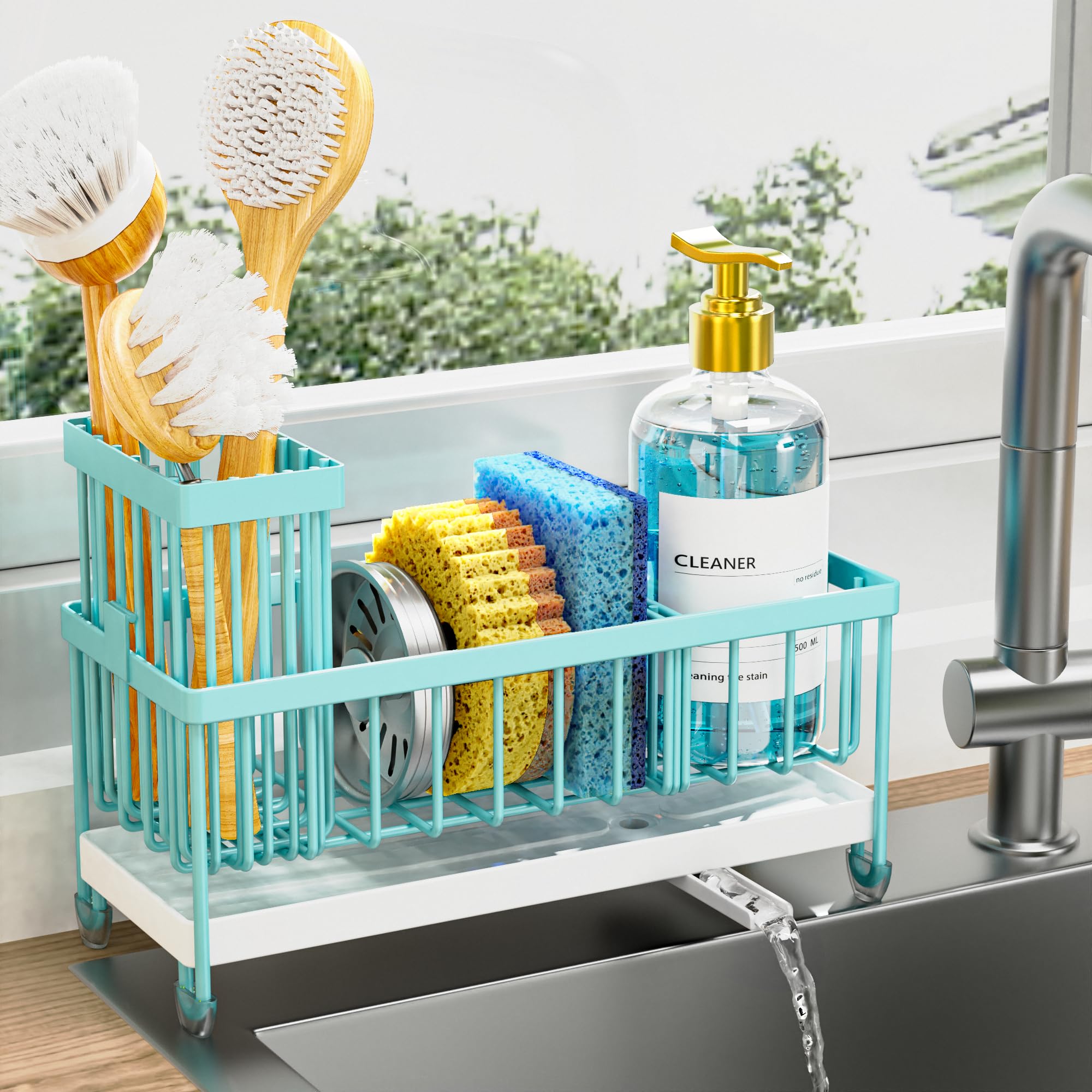 Stainless Steel Sink Caddy & Sponge Holder