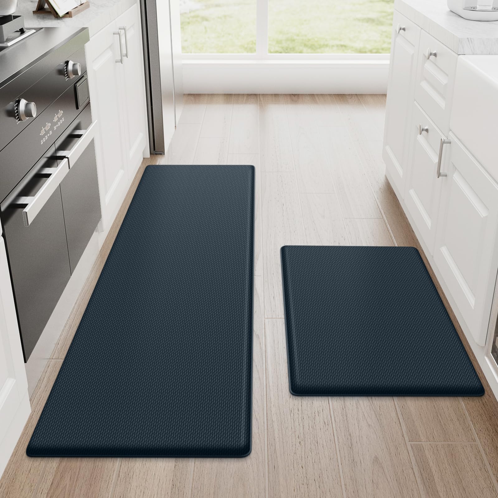 Cushioned Anti-Fatigue Kitchen Mats — Set of 2