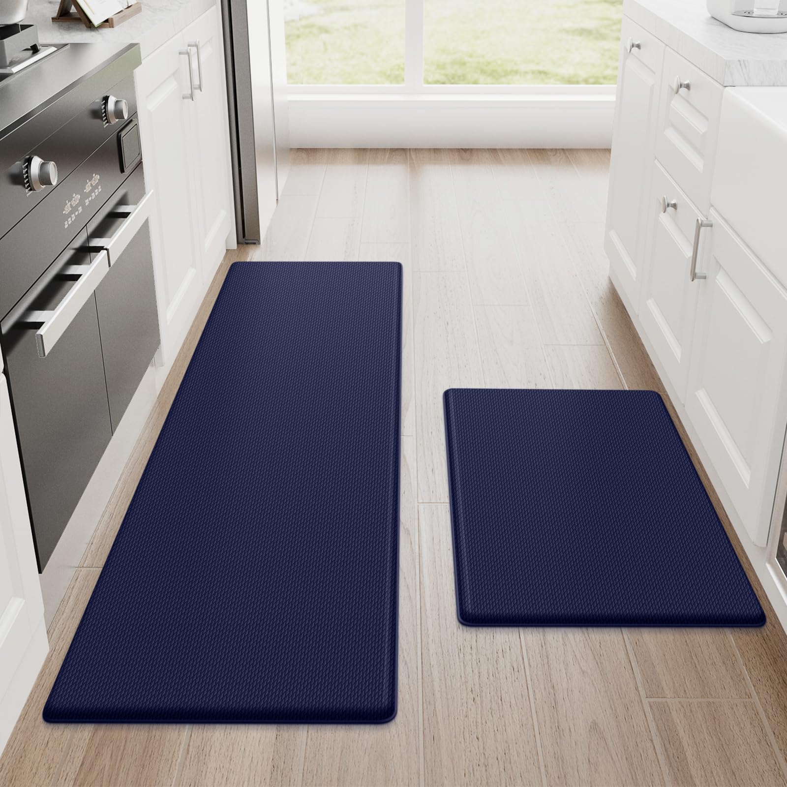 Cushioned Anti-Fatigue Kitchen Mats — Set of 2