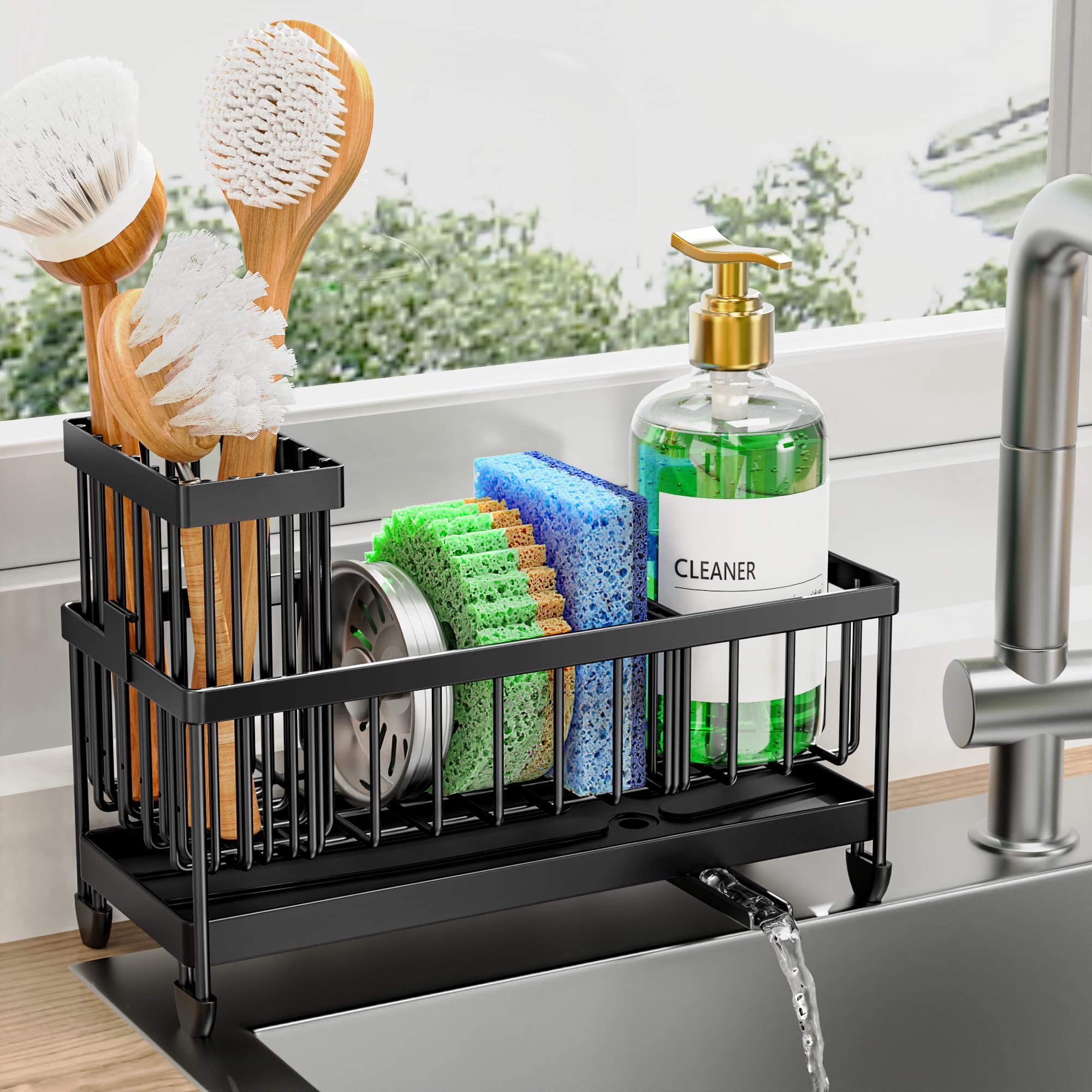 Stainless Steel Sink Caddy & Sponge Holder