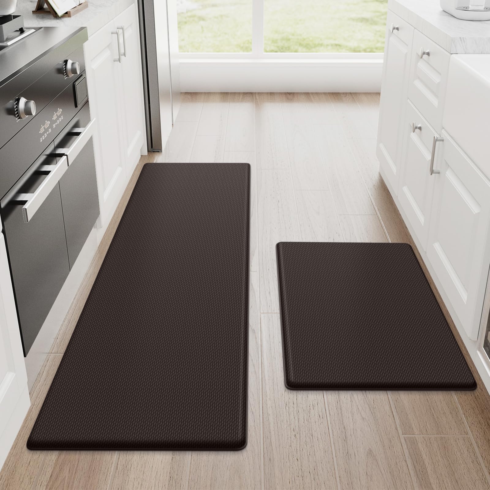 Cushioned Anti-Fatigue Kitchen Mats — Set of 2