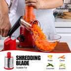 Rotary Cheese Grater & Mandoline Slicer — 3 Blades