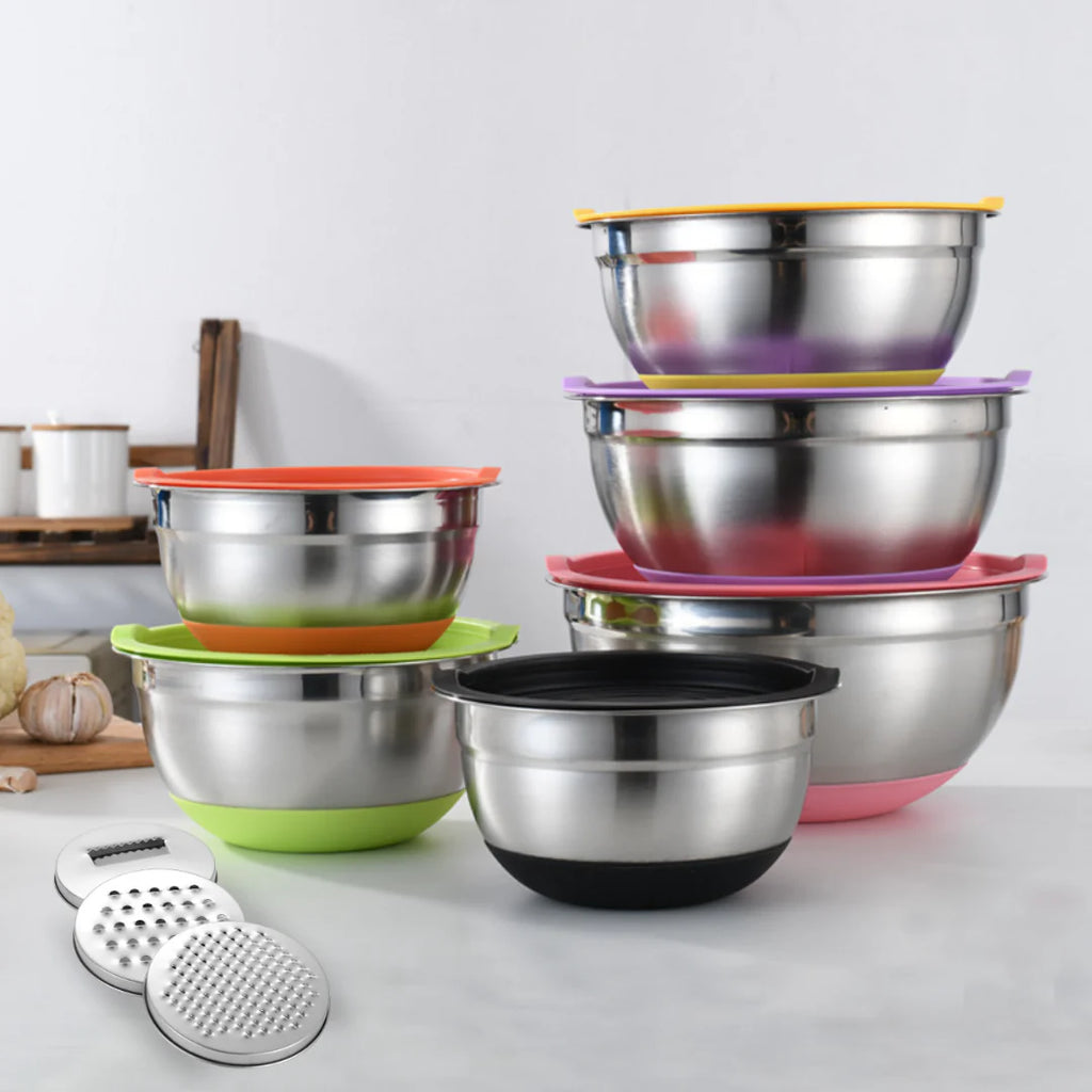 Gourmetific™ Stainless Steel Bowl Set