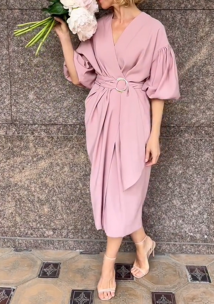 Classy Comfy Midi Dress