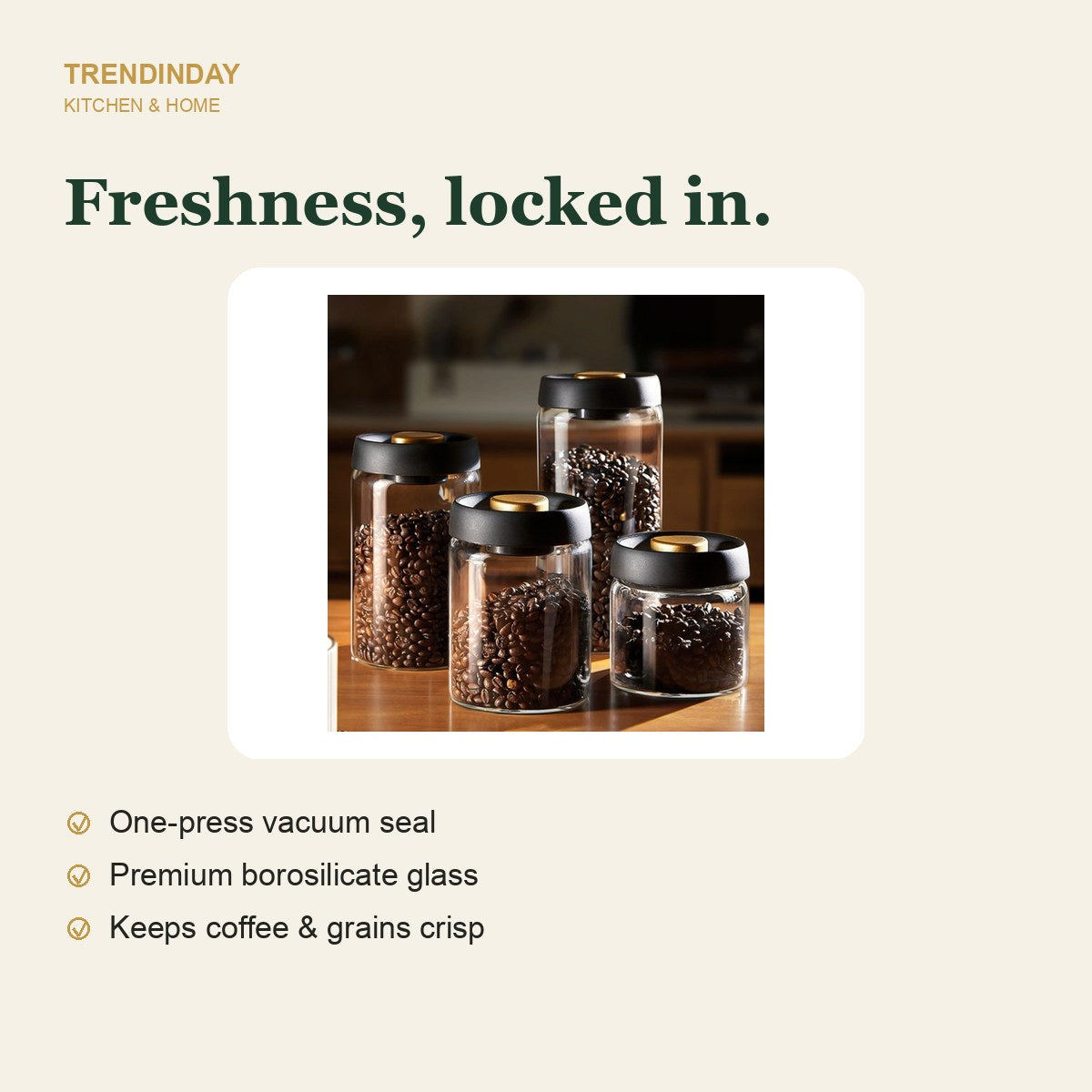 Vacuum-Seal Storage Jar Set – view 5