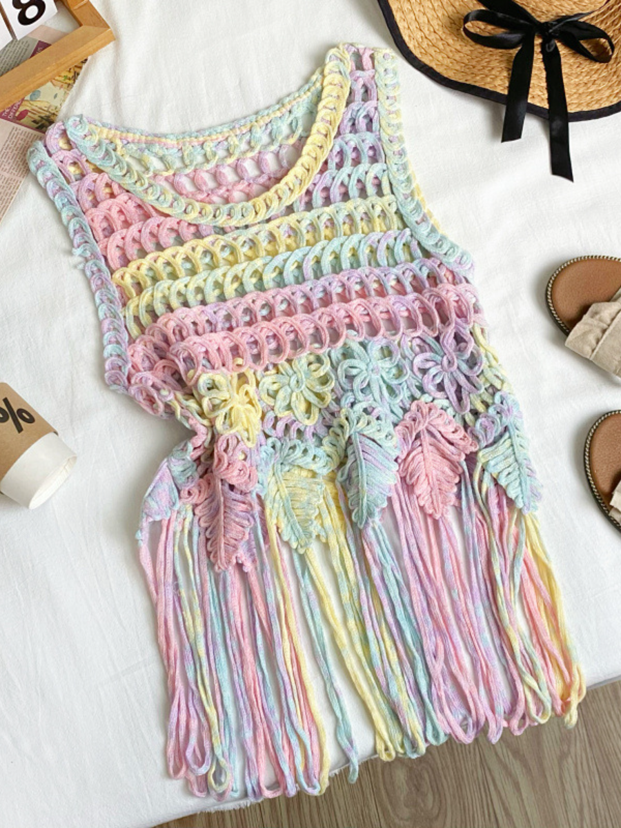 Bohemian Tassel Woven Sling Top