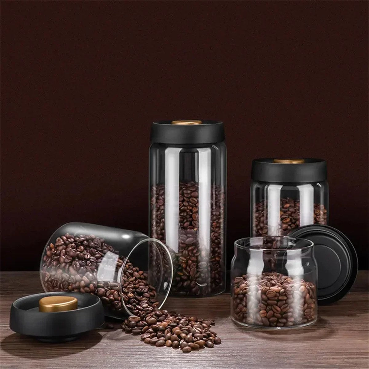 Vacuum-Seal Storage Jar Set