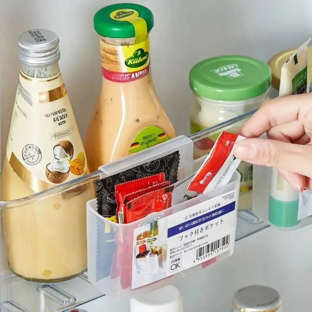 Clear Stackable Fridge Organizer Bins