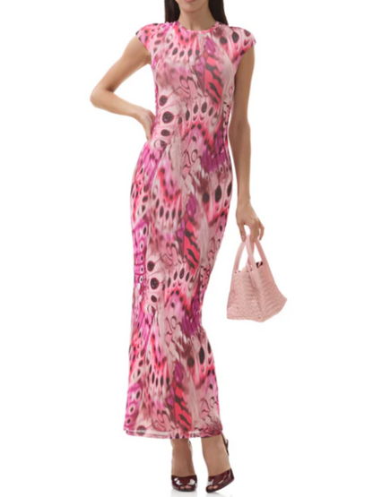 Printed Elapsed Dress