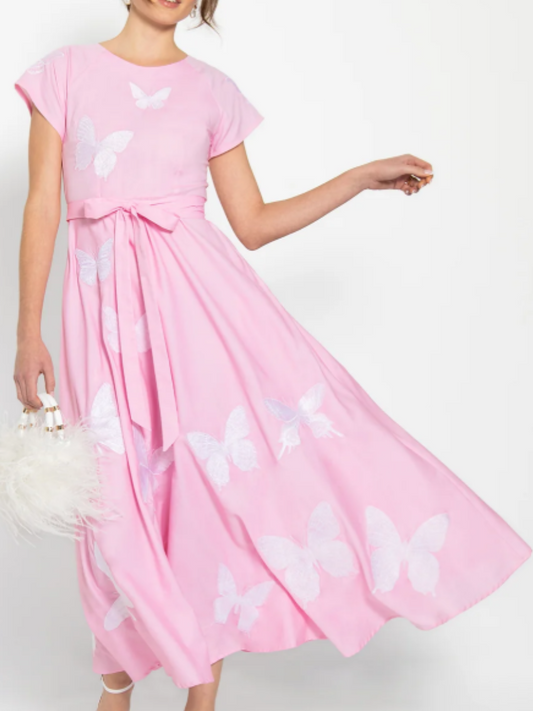 Butterfly Embroidery Dress