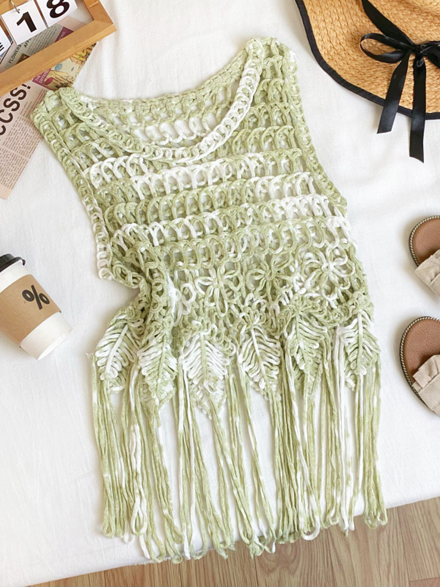Bohemian Tassel Woven Sling Top