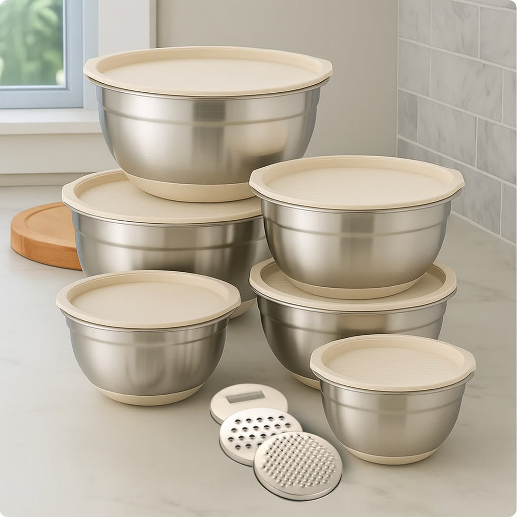 Gourmetific™ Stainless Steel Bowl Set