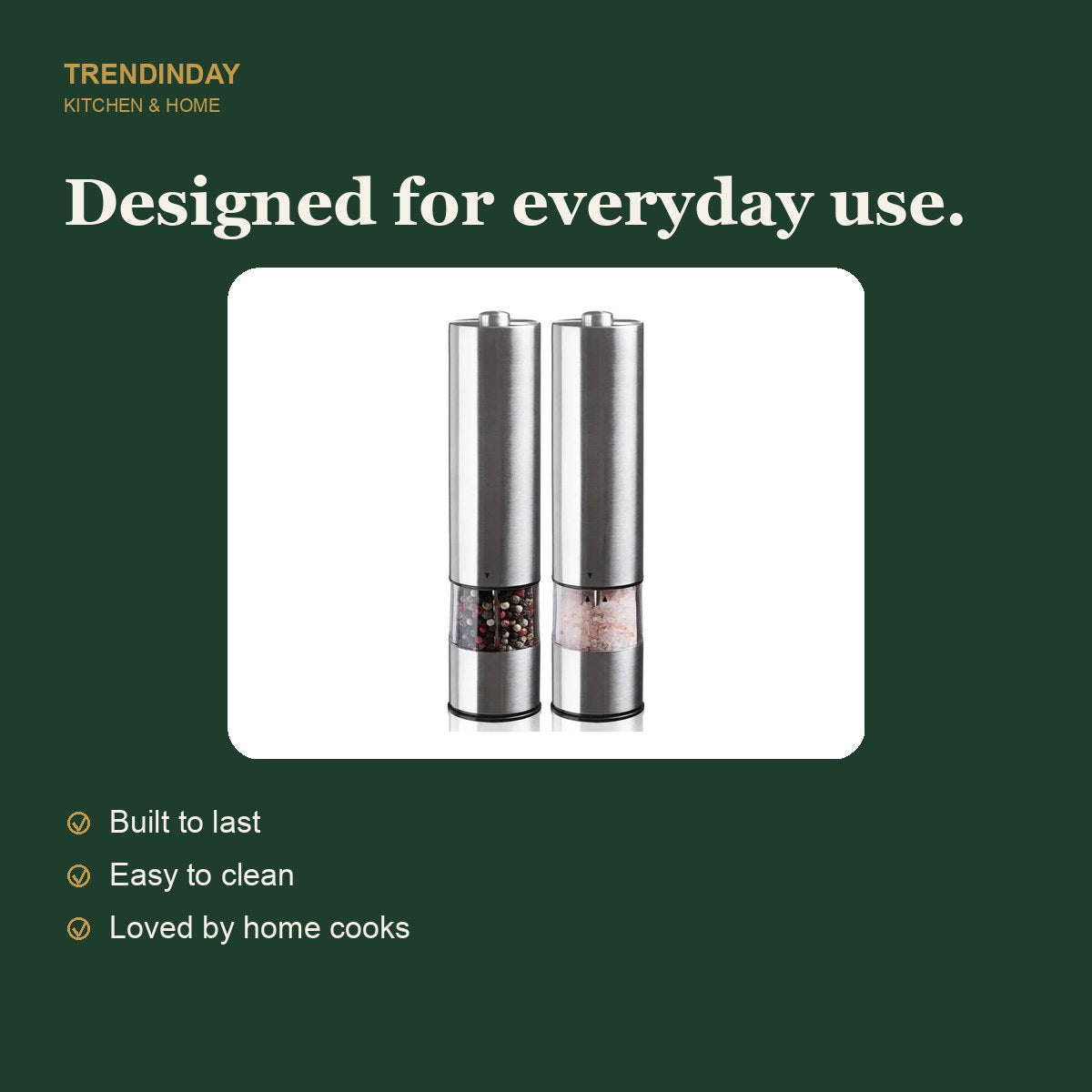 Automatic Salt & Pepper Grinder Set – view 3