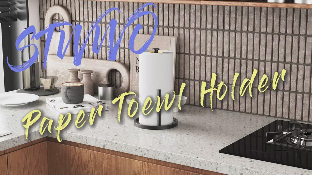 Countertop Paper Towel Holder — Weighted Base