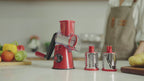 Rotary Cheese Grater & Mandoline Slicer — 3 Blades