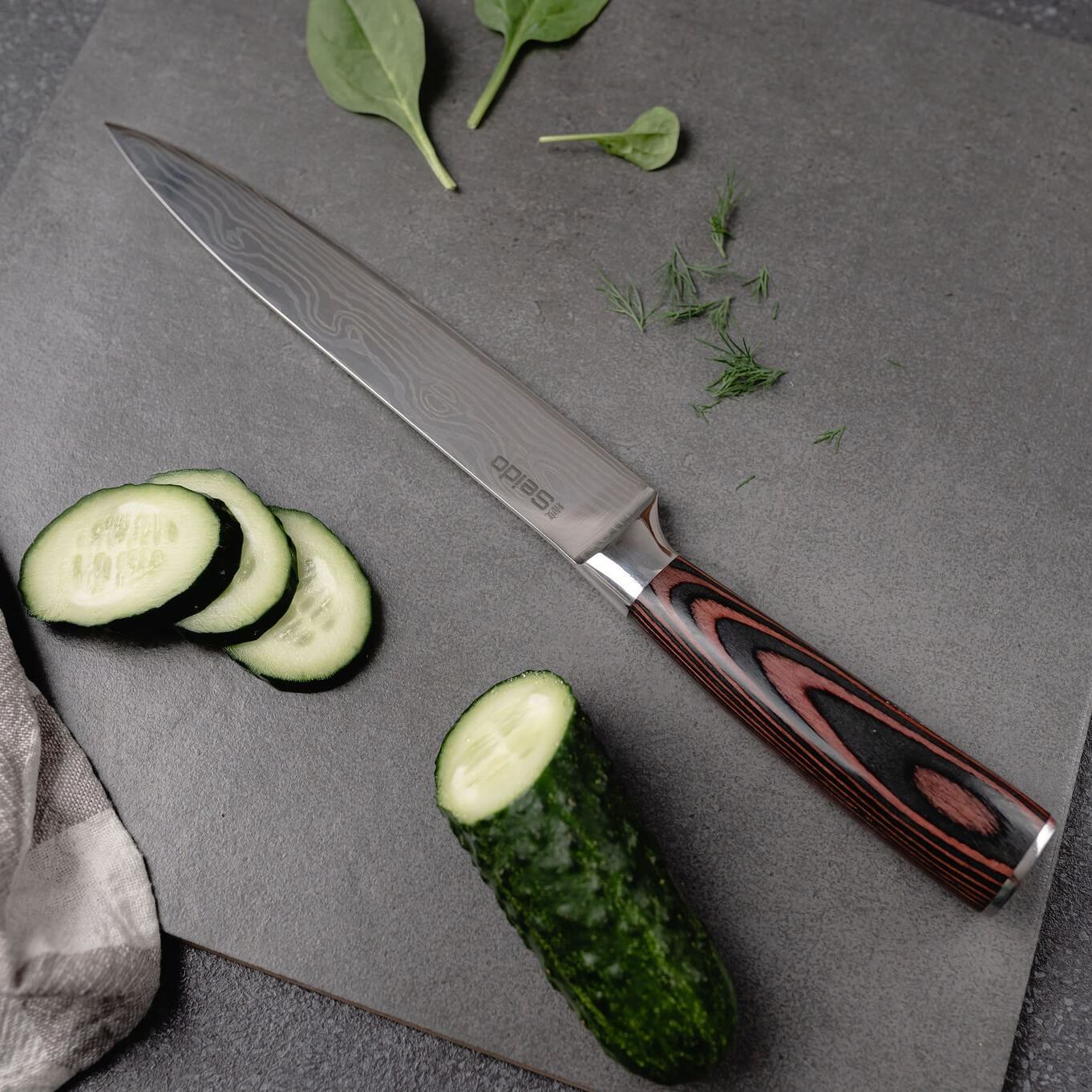 Professional Chef Knife Set with Roll-up Knife Bag